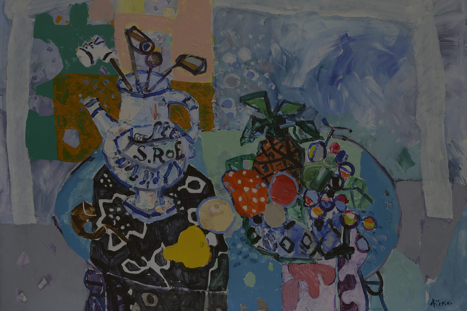 Oeuvre de Paul Aizpiri - Collection de peintures aux couleurs vives