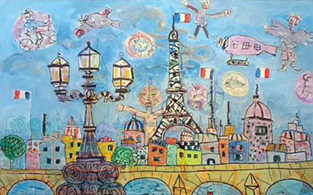 Sélection d'oeuvres célébrant Paris, le Pays Basque et Saint-Tropez